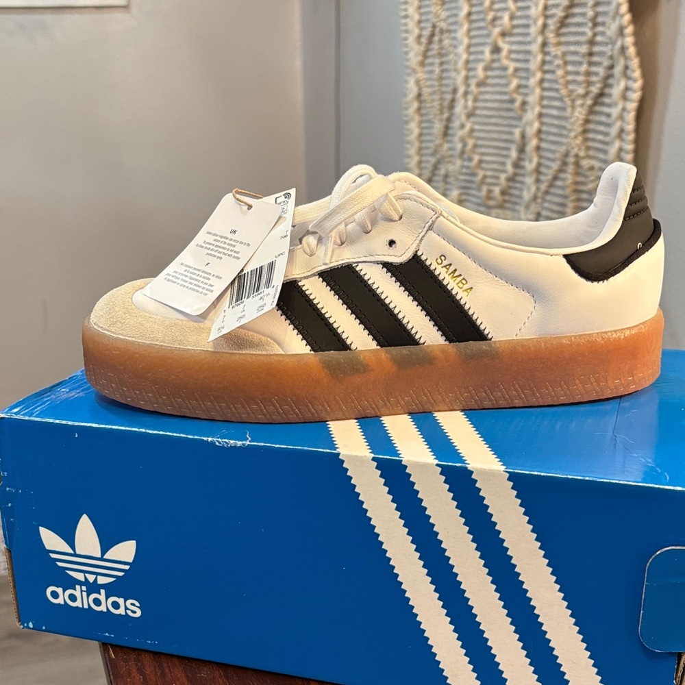 Adidas Women’s Samba White Black Gum Sneakers